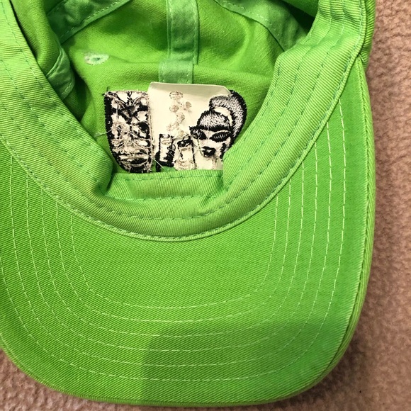 Vintage - Rare Shag designed Palm Springs Modernism Week Neon Green Hat - Picture 8 of 12